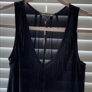 Express Fringe Tank Top Blouse XS